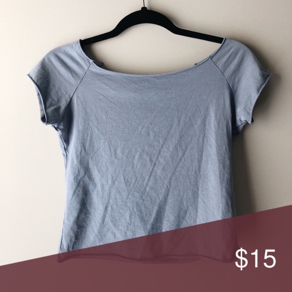 Baby Blue OS Crop Top